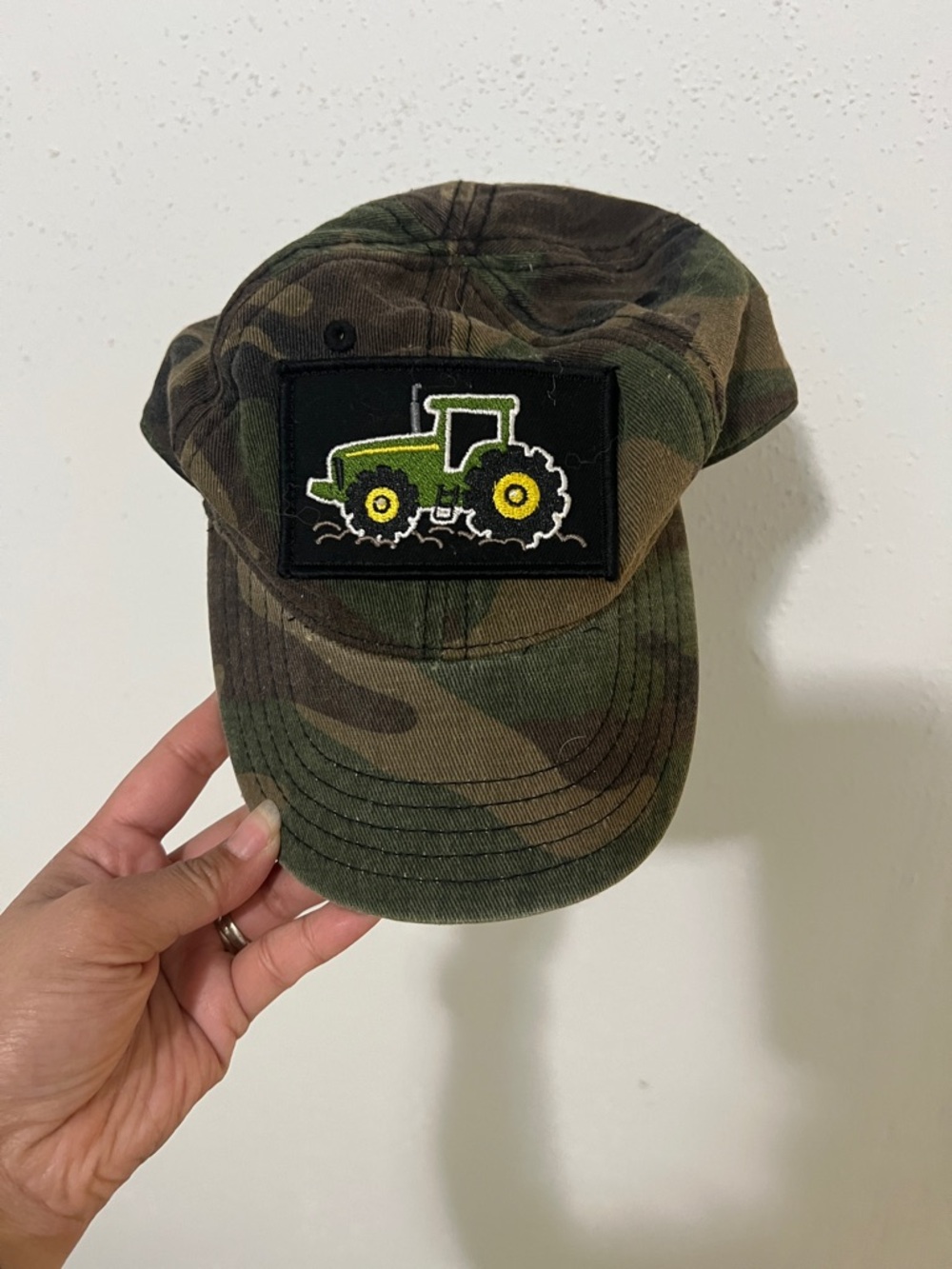 Kids Camo John Deere Tractor Hat